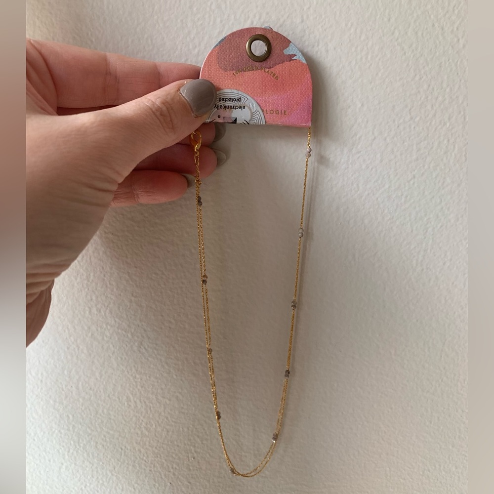 Gold plated delicate necklace